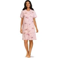 comtessa Nachthemd Dreamy breeze (Set, 1-tlg., 1-teilig) Damen Sleepshirt ca.105cm Schlafshirt geknöpft Baumwolle große Größen