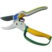 Muxel Teleskop-Heckenschere Astschere mit Ratsche, die Gartenschere Ambosschere für leichtes Schne