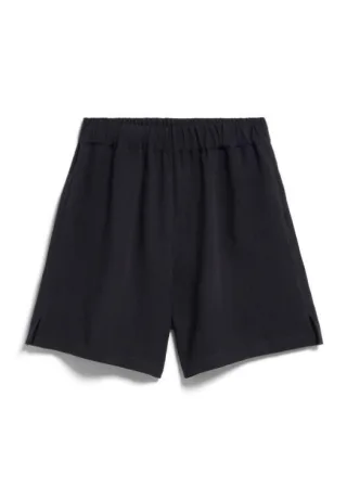 Armedangels - Lockere Shorts aus Leinenmischung mit hohem Bund schwarz - Gr. - XS