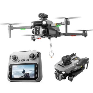 XKJ K19 MAX GPS 5G WiFi FPV with 5.9inch LCD Screen Controller HD Dual Camera Servo Gimbal 360° Obstacle Avoidance One-K