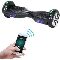 Robway Balance Scooter 6.5” Hoverboard W1 - 700 Watt mit LED Licht & Bluetooth Player, 700,00 W, 15,00 km/h, (Hoverbaord für Kinder, 1 tlg., Hoverboard, Balance Scooter, Skateboard, Elektro Scooter, Balanceboard), Self-Balance-Scooter, Bluetooth, Rob