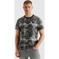 PME LEGEND T-Shirt Short sleeve r-neck slub jersey aop mit All-Over Print