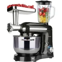 Zilan Küchenmaschine, 1400 W, 5,5 l Schüssel, 3 in 1 (Küchenmaschine+Standmixer+Fleischwolf)
