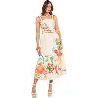 Love & Roses Sommerkleid Love & Roses Sommerkleid mit Gürtel, Kurzgröße (1-tlg)