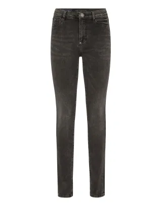 Denim High Waist Jegging Logo