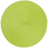 Haus und Deko Platzset Platzset rund ca. 35 cm Ø abwaschbar Bast Optik Tischset Platzdeckche, (1-St)