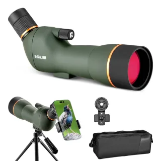 ESSLNB ES4038 20-60X70 Zoom HD Spotting Scope FMC Lens BAK4 Prism Portable Size Design with Mobile Holder Table Tripod f