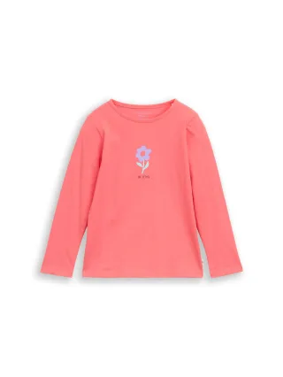 tom tailor kids - Langarmshirt mit Print aus Baumwolle pink dream - Gr. - 98