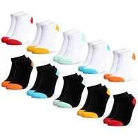 OCCULTO Sneakersocken Mädchen & Jungen Sneaker Socken 10er Pack (Modell: Piccolo) (10-Paar)