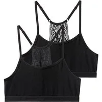 Buffalo Bustier (Packung, 2-tlg) Ringerücken aus schöner Spitze