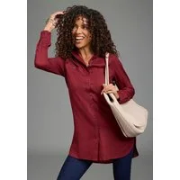 Boysen's Longbluse mit tiefen Seitenschlitzen