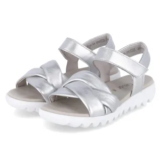 Gabor Sandalen - Gr. 40 - Silber - Glattleder