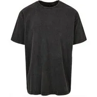 Build Your Brand Rundhalsshirt Herren T-Shirt Acid Washed Heavy Oversize Tee