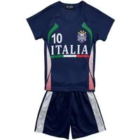 Fashion Boy Fußballtrikot Fußball Fan Set Italia, Italien, Trikot + Shorts, JS75 (Set, T-Shirt+Shorts)