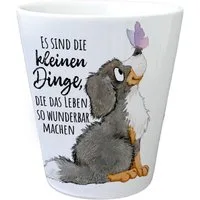 speecheese Blumentopf Hund Blumentopf mit Spruch Die kleinen Dinge machen das Leben so