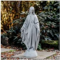 gartendekoparadies.de Gartenfigur Statue Madonna Mutter Maria, Steinfigur, H. 63 cm, 16 kg, Frostsicher