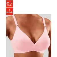 petite fleur by Lascana Bralette-BH (Packung, 3 Stück) ohne Bügel im Triangel-Schnitt aus Baumwolle, bequemer BH