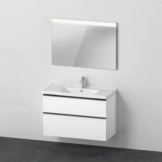 Duravit D-Neo Möbelwaschtisch mit Waschtischunterbau und Spiegel 1000x480x2000 mm - DE011401818 DE011401818