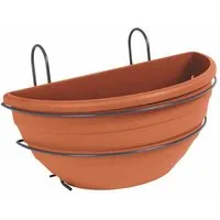Jardifer Pflanzkübel Halbschale und Haken zum Einhängen 35 cm