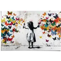 Reinders! Poster Wolke von Schmetterlingen, Kinderzimmer - Mehrfarbig - 150 gr. Papier - Street Art - 91,5x61 cm