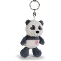 Nici Plüschanhänger NICI GREEN Schlüsselanhänger Love Panda mit Herz schwarz 10cm