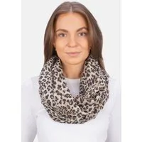 Seasons of April Loop LOOP GYDA LEO, Loop Schal GYDA mit Leo Print – Weich & leicht aus 100% Viskose