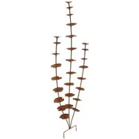 Dekoleidenschaft Gartenstecker "Rostblume" Metall, Rost Finish, 96 cm hoch, Dekostecker Roststecker wetterfest, Outdoor Gartendeko für Draußen