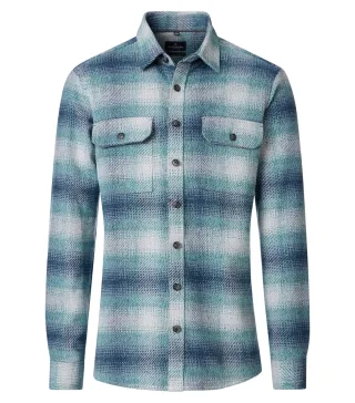 CASAMODA - Hemdjacke aqua bis petrol - Gr. - M