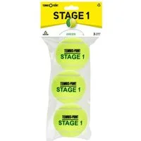 Tennis-Point Tennisball TP Stage 1 - 3 Tennisbälle - Play and Stay Ball - (3er Beutel)