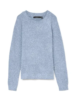 VERO MODA - VMDOFFY LS O-NECK BLOUSE GA NOOS cashmere blue - Gr. - XL