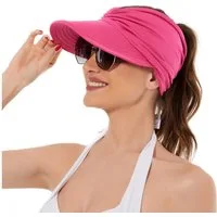 Cachito Strohhut Strohhut Sun Visor Hüte für Damen, verstellbare leichte Sommerhut