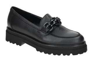 Gabor 55.242.27 - Gabor Best Fitting Damen Slipper Schwarz Echtleder PU Laufs...