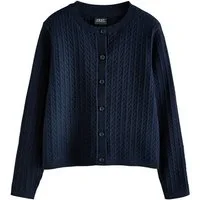 Next Strickjacke Strickjacke mit Zopfstrickmuster mit Baumwolle (1-tlg)