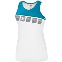 Erima Tanktop Sport-Tank 5C weiß/petrolblau Damen