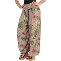malito more than fashion Haremshose malito Damen Aladinhose mit floralem Muster, Haremshose zum Tanzen, Aladinhose mit floralem Muster Einheitsgröße