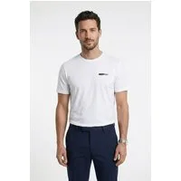 Calvin Klein T-Shirt reine Baumwolle, Regular Fit, Brust- und Rückendruck