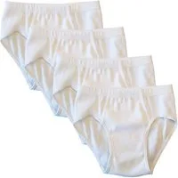 HERMKO Slip 2850 (Pack, 4er) 100 % Bio Baumwolle Sportslip Basic Denhbund hergestellt in EU