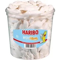 HARIBO Süßigkeit, Haribo Schaumzucker Weisse Mäuse mit Saftorangen Geschmack 1050g