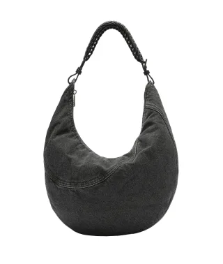 Liebeskind Berlin - Denim Luna Hobo M schwarz