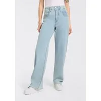 Herrlicher High-waist-Jeans Baggy Straight Denim Light