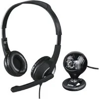 Hama Headset & Webcam Set – Perfekt für Büro, Home-Office & Videoanrufe PC-Headset