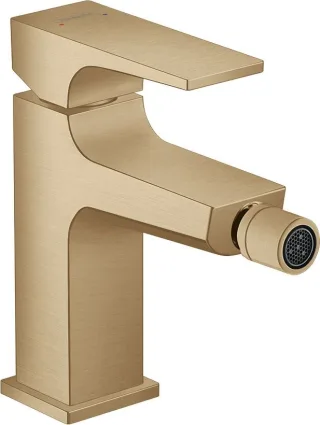 Hansgrohe Bidetmischer Metropol Brushed Bronze mit Push-Open Ablaufgarnitur, 32520140 32520140