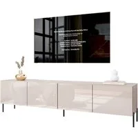 Lookway TV-Schrank TV-Schrank COLGANTE 200 in Kaschmir Hochglanz mit Beinen (2x TV- Schrank) Breite: 200 cm