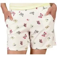 Nina Von C. Pyjamashorts Damen Pyjamahose kurz mit Schmetterlingen (1-tlg) Modisches Design