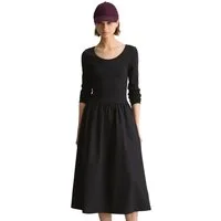 Marc O'Polo DENIM Jerseykleid mit Baumwoll-Popelinerock