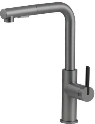 Neuesbad Spültischarmatur mit Rechteckig PULL OUT Auslauf, Titan NB1DEBKMD73M1