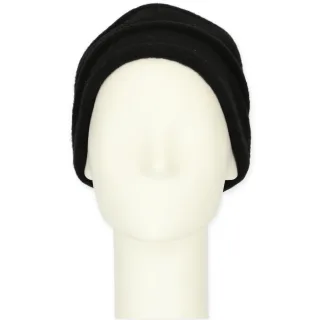 Halsüberkopf Accessoires - Kappe ungleiche Biesen schwarz - Gr. - OS