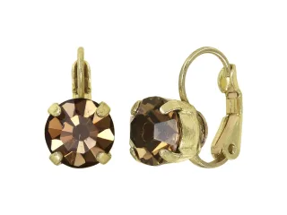 konplott - Ohrstecker - Black Jack braun/gold