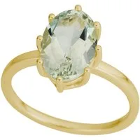 Firetti Fingerring Schmuck Geschenk Gold 375 Damenring Goldring Oval, mit Amethyst