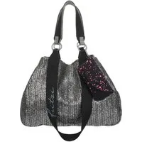 Fritzi aus Preußen Henkeltasche Izzy Medium Limited Painted Straw, mit abnehmbarem Brillenetui